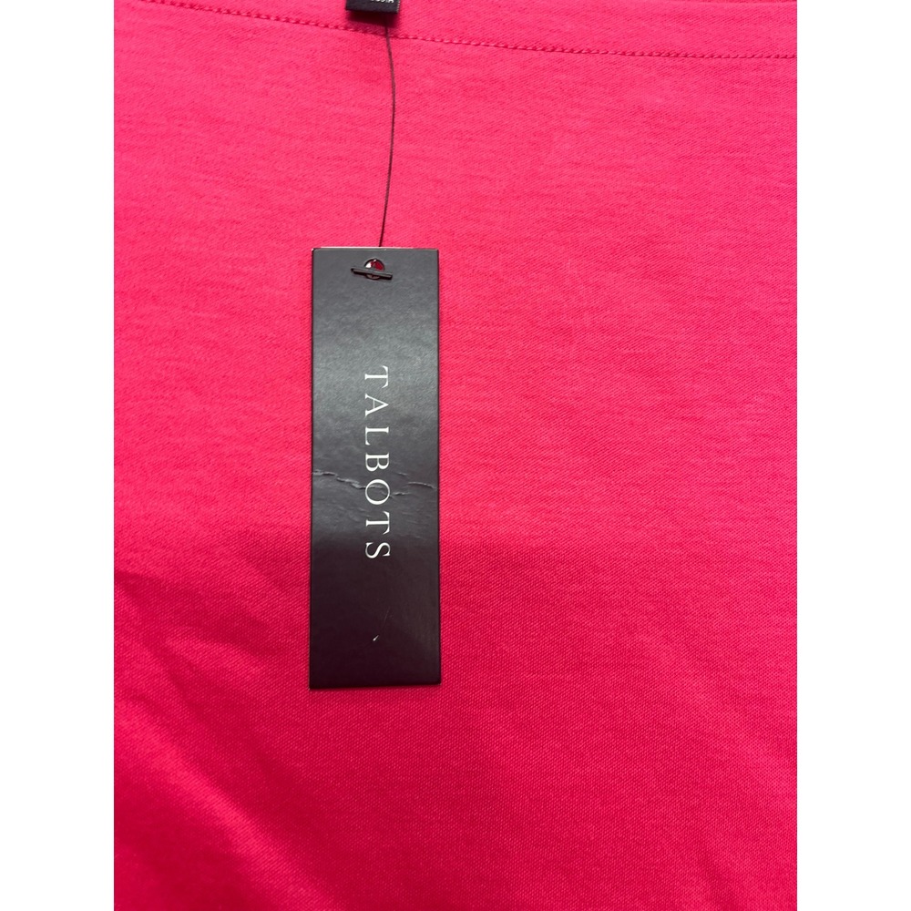 Talbots Womens Pink Boatneck Long Sleeve Knit Top XL NWT 37441391 - Picture 3 of 6